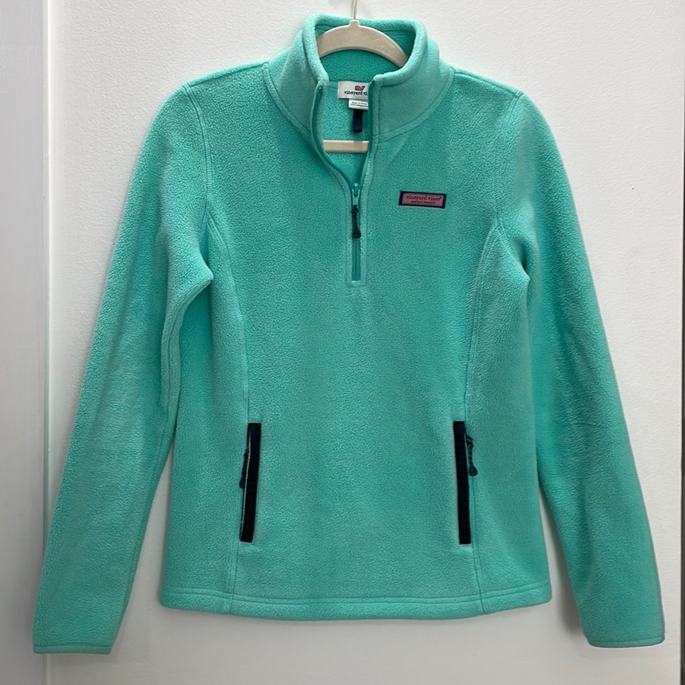 Vineyard Vines Mint Green Fleece Shep Shirt Size XS